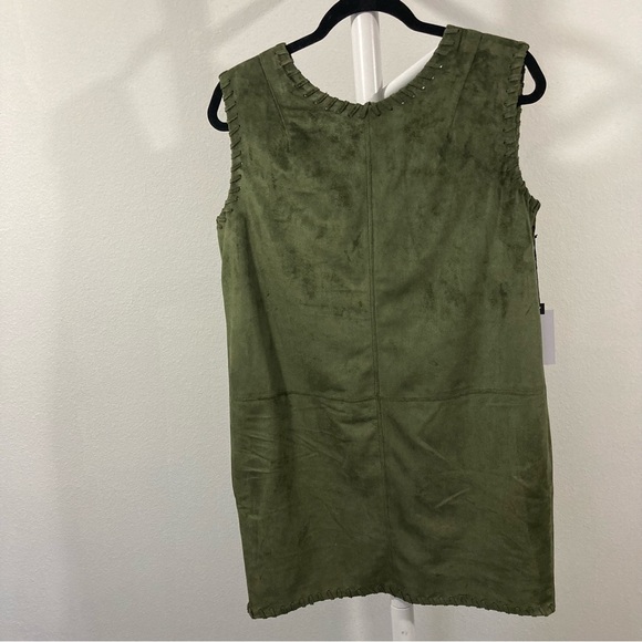 ASTR The Label Faux Suede Olive Green Dress, Size Small, NWT - Picture 4 of 8